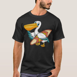 Pelican Surfboard Retro Hawaiian Surf Champion Sur T-Shirt