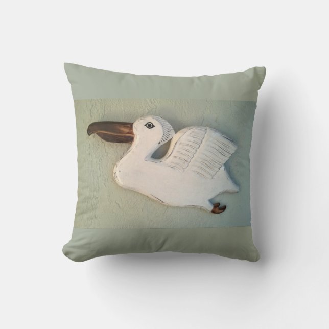 Pelican Throw Pillow (Front)