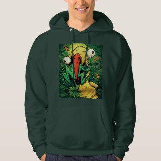 Pelican vs Frog Swamp Never Give Up Funny T-Shirt Hoodie