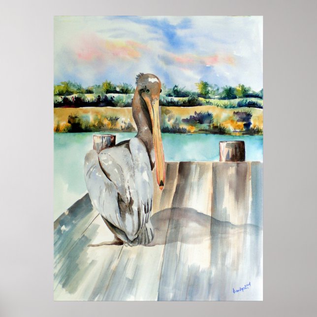 Pelican with an Attitude Poster (Front)