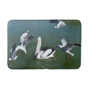 Pelican With Gate Crashers, Memory Foam Bath Mat