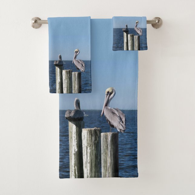 Pelicans Bath Towel Set (Insitu)