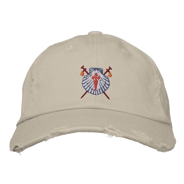 Pellegrino a Santiago - Pilgrim to Santiago Embroidered Hat (Front)