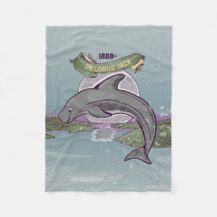 Pelorus Jack New Zealand Dolphin Fleece Blanket