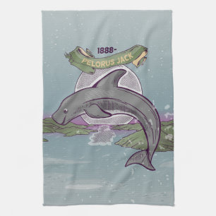 Pelorus Jack New Zealand Dolphin Kitchen Towel