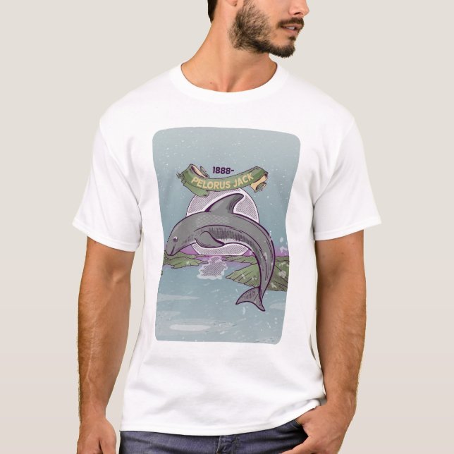Pelorus Jack New Zealand Dolphin T-Shirt (Front)