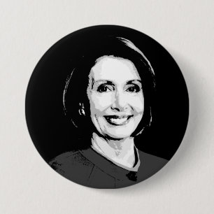 PELOSI 3 INCH ROUND BUTTON