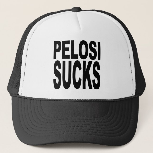 Pelosi Sucks Trucker Hat (Front)