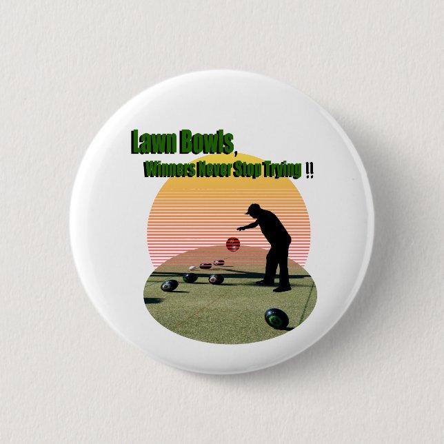 Pelouse Bowls Les Gagnants Design, Badge (Devant)