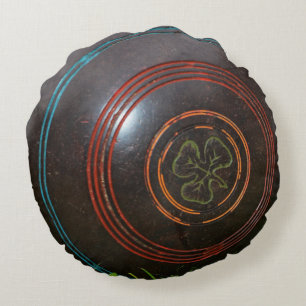 Pelouse vintage, Coussin à lancer rond