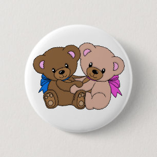 Peluche bears 2 inch round button