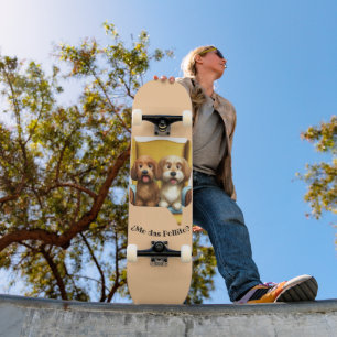 "Peludite Friends" skateboard