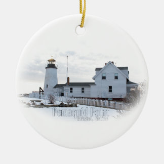 Pemaquid Lighthouse Ceramic Ornament