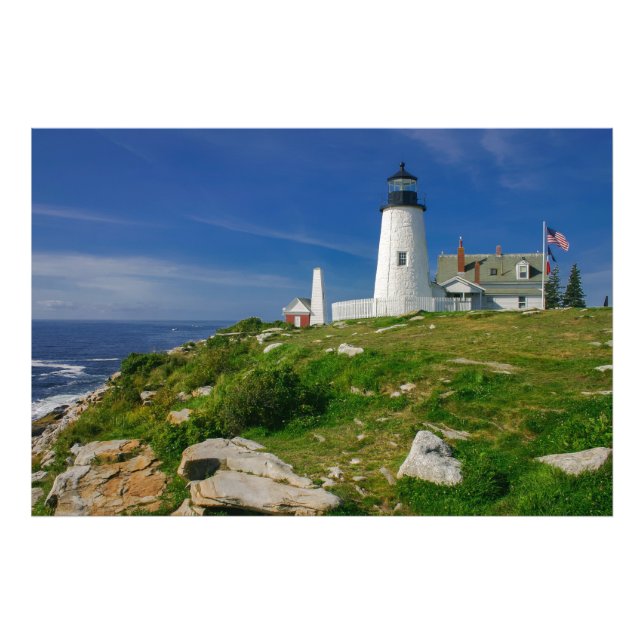 Pemaquid Lighthouse, Maine, USA Photo Print (Front)