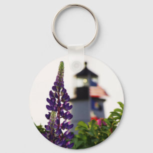 Pemaquid Lupin In the Distance Keychain