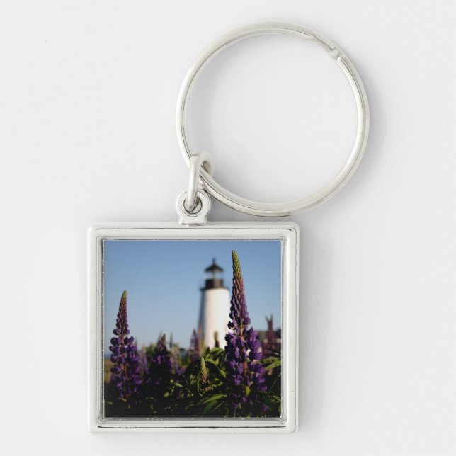 Pemaquid Lupine Keychain (Front)