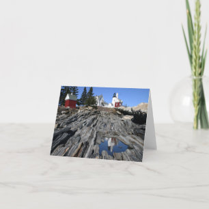 Pemaquid Point Light Refection Note Card