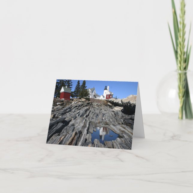 Pemaquid Point Light Refection Note Card (Front)