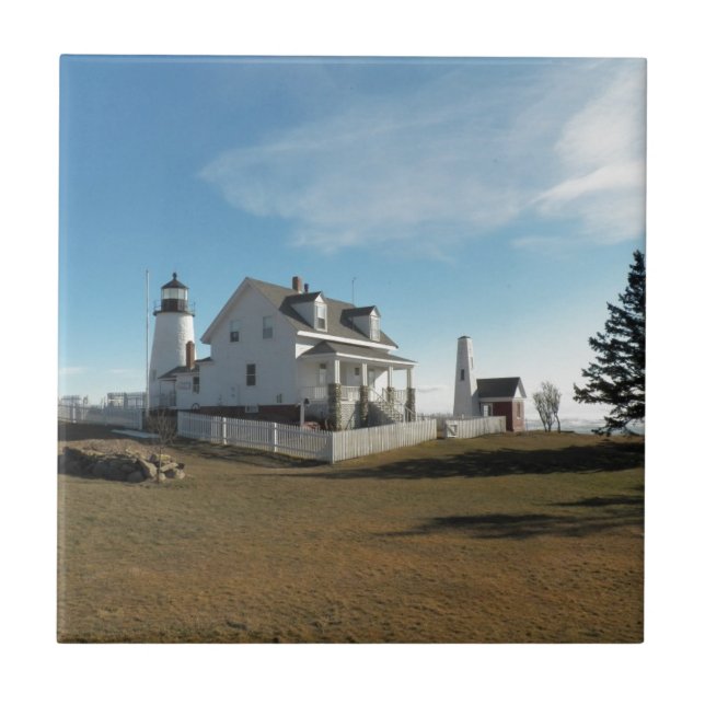 Pemaquid Point Lighthouse 11 Tile (Front)