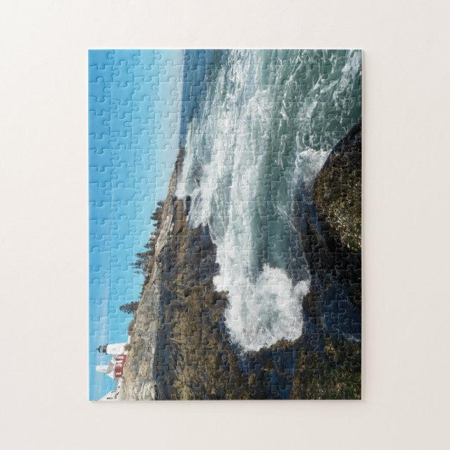 Pemaquid Point Lighthouse 1 Jigsaw Puzzle (Vertical)