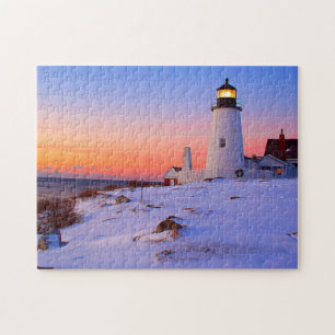 Pemaquid Point Lighthouse, Bristol Maine Jigsaw Puzzle