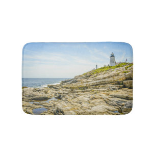 Pemaquid Point Lighthouse Maine Bath Mat