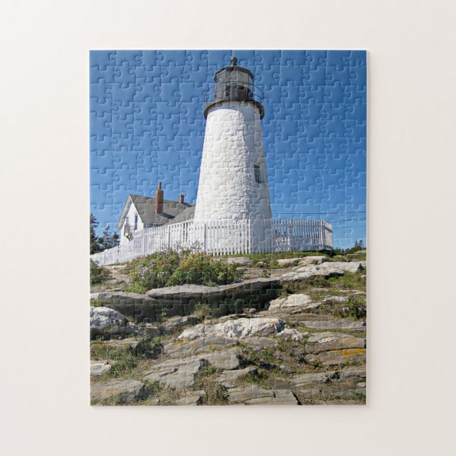Pemaquid Point Lighthouse, Maine Jigsaw Puzzle (Vertical)