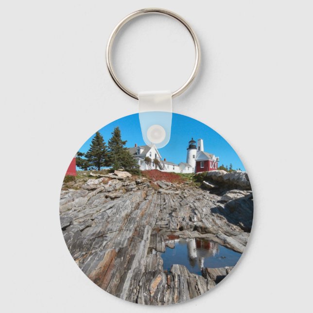 Pemaquid Point Lighthouse, Maine Keychain (Front)