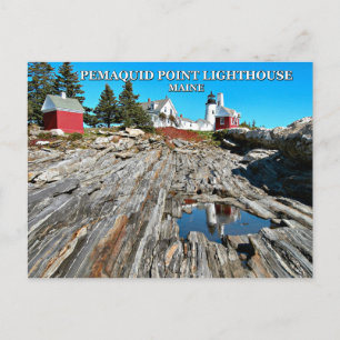 Pemaquid Point Lighthouse, Maine Postcard
