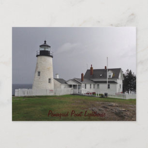 Pemaquid Point Lighthouse, Maine Postcard
