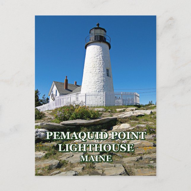 Pemaquid Point Lighthouse, Maine Postcard (Front)
