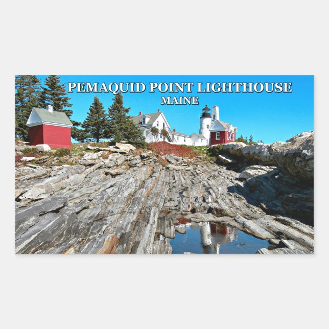 Pemaquid Point Lighthouse, Maine Sticker (Front)
