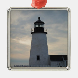 Pemaquid Point Lighthouse Metal Ornament