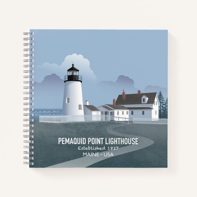Pemaquid Point Lighthouse Notebook (Front)
