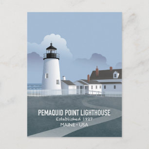 Pemaquid Point Lighthouse Postcard