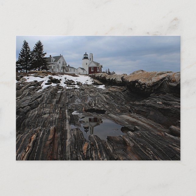 Pemaquid Point  Lighthouse Postcard (Front)