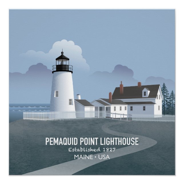 Pemaquid Point Lighthouse Poster (Front)