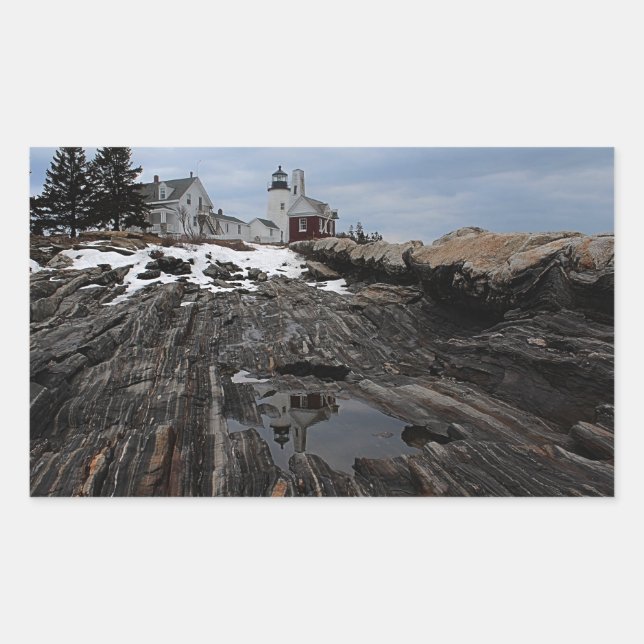 Pemaquid Point  Lighthouse Sticker (Front)