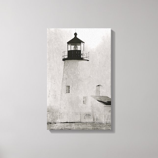 Pemaquid Point Maine Lighthouse Canvas Print (Front)