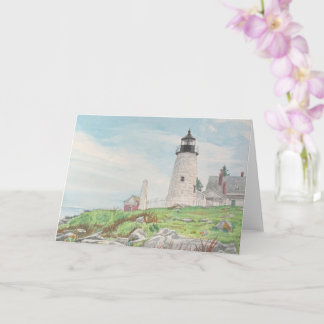 Pemaquid Point Watercolor Card