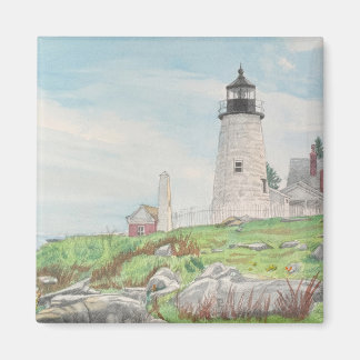 Pemaquid Point Watercolor Magnet