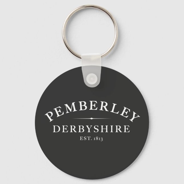 Pemberley Derbyshire Jane Austen Keychain (Front)
