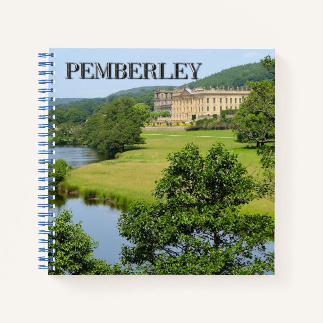 Pemberley in Derbyshire Spiral Notebook (Front)