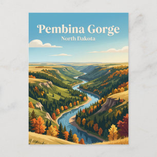 Pembina Gorge North Dakota Postcard