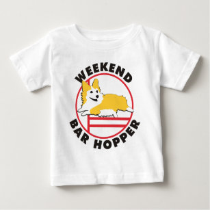 Pembroke Corgi Agility Weekend Bar Hopper Baby T-Shirt