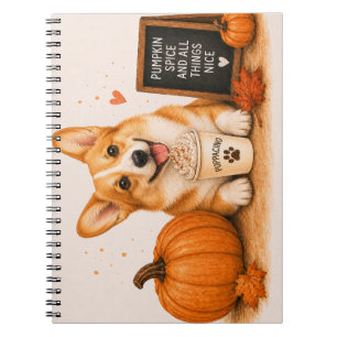 Pembroke Corgi Autumn Notebook