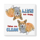 Pembroke Corgi Dog Lovers Dishwasher Magnet