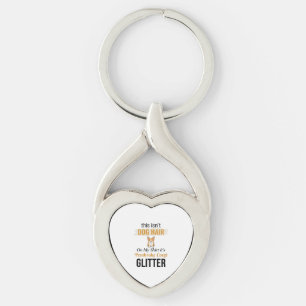 Pembroke Corgi Glitter Funny Dog Lover Design_1 Keychain