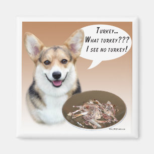 Pembroke Corgi Turkey Magnet
