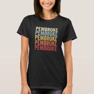 Pembroke New York Pembroke NY Retro Vintage Text   T-Shirt
